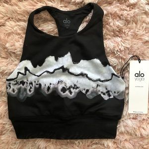 ALO Yoga Verse Bra in Black Zinc
